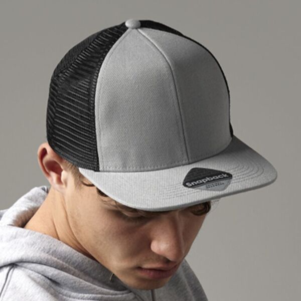 Beechfield Original Flat Peak 6 Panel Trucker Cap Thumbnail